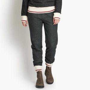 Roots Women's Black and Cream Joggers